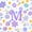 Purple M, variant on Meiyoeat Spring Daisy Floral Twin Bedding for Women Girls, Cute Initial M Letter Duvet Cover Set, Lavender Purple, Reversible, 1 Duvet Cover and 1 Pillowcase (No Comforter)