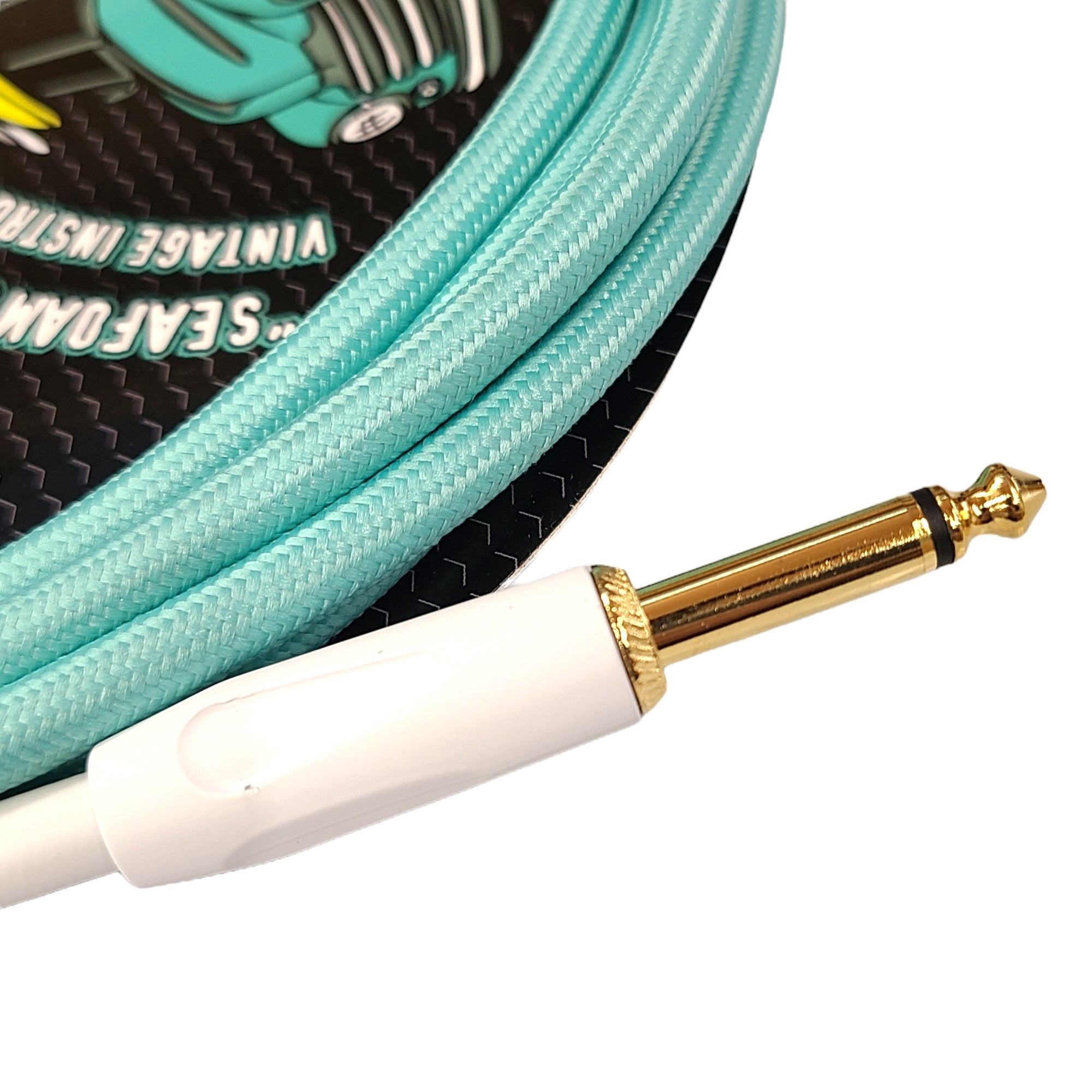 Pig Hog 10FT Right Seafoam Green Instrument Cable