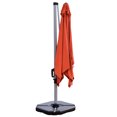 thumbnail image 3 of Patiojoy Parasol de Marché 10 Pieds Extérieur pour Patio Carré Déporté Rouge Brique, 3 of 6