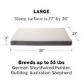 thumbnail image 6 of FurHaven Pet Products Faux Sheepskin & Suede Memory Foam Deluxe Pet Bed for Dogs & Cats - Gray, Large, 6 of 13