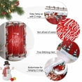 thumbnail image 6 of Red Christmas Shower Curtain, Winter Santa Claus Snowman Deer Pine Tree Waterproof Fabric Shower Curtains with 12 Hooks, Bathroom Curtain Set for Bathroom Accessories Decor, 72 x 78 Inches, 6 of 9