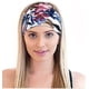 thumbnail image 4 of Diadema deportiva elástica con estampado de estilo bohemio europeo y americano, diadema de ala ancha para mujer, turbante de algodón, 4 of 6