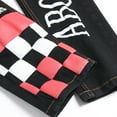 thumbnail image 3 of Keevoom Boy's Skinny Jeans Fit Ripped Distressed Stretch Slim Printed Jeans Pants, 3 of 5