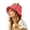 Pink, variant on Wide Brim Sun Hats Cute Styling Handmade Food Knitted Wool Fisherman'S Hat