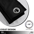 thumbnail image 5 of Lux Decor Premium Cortinas Opacas De 63 Pulgadas De Largo, Juego De 2 Paneles – Cortinas De Oscurecimiento Térmicas Para Ventana De Dormitorio – Cortinas Con Ojales – 42 Pulgadas X 63 Pulgadas (Negro), 5 of 5