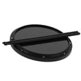 thumbnail image 4 of Almohadilla de batería de 12 pulgadas para entrenamiento de percusión, de fibra de carbono, antideslizante, con baquetas (negro), 4 of 14