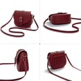 thumbnail image 5 of Bolsos de mensajero para mujer Bolso tipo sillín de un solo hombro para mujer Bolso pequeño Mensajero impermeable de cuero de PU, 5 of 5