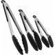 thumbnail image 1 of Pinzas para cocinar, pinzas de cocina con puntas de silicona, pinzas de bloqueo resistentes al calor, resistentes, grandes agarres, juego de 7, 9, 12 pulgadas oso de fresa Hogar, 1 of 5