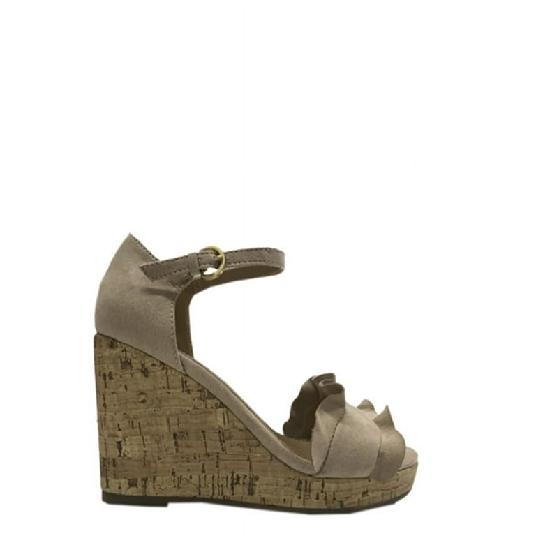 Time and tru ruffle sandals discount