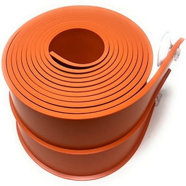 Valchemist FlexTrack 5000 Orange Track for Toy Cars Flexible Race Track for Kids with Suction Cups Compatible with Hot Wheels Matchbox and Diecast 1/64th Car 15 Feet Long Rolls Up Portable Racetrack