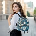 thumbnail image 6 of FORMRS Mini Backpack Purse for Women Quilted Travel Daypack Casual Shoulder Bag, Dark Blue Hexagon Patterns, 6 of 7