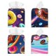 thumbnail image 2 of Balery Space Colorful Donut Porta Pañuelos de Cuero con Estampado – Funda Moderna Cuadrada para Caja de Pañuelos, Dispensador 5x5x5'', 2 of 7