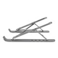 thumbnail image 4 of Soporte para computadora portátil, ergonómico, de aleación de aluminio, de silicona, plegable, antideslizante, con ángulo ajustable, para computadora portátil de 9 a 15,6 pulgadas, 4 of 5