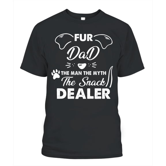 Best Dog Dad Ever Shirt, Funny Dog Dad T Shirt for Men, Fur Dad Snack Dealer Tee, Fathers Day Gifts for Dad, NH2 Creative