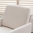 thumbnail image 4 of QXDRAGON Modern Accent Chair Single Sofa Comfy Fabric Upholstered Arm Chair Living Room, Beige, 4 of 8