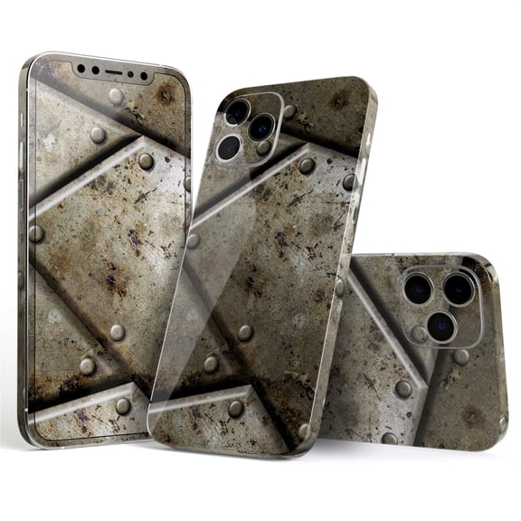 DesignSkinz Bolted Steal Plates V2 Full-Body Skin Decal Wrap Cover for iPhone 16 Pro