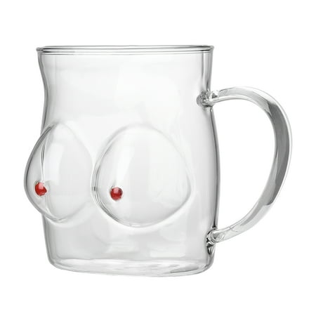 

Mugs Heat Resistant Milk Lemon Juice Coffee Water Cup Condensation-Resistant 480Ml Durable Glass Cups