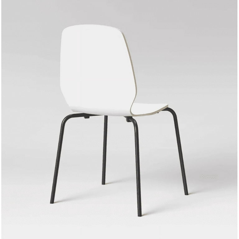 Bentwood Fully Assembled Stacking Dining Chair White Room