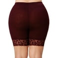 thumbnail image 4 of Women Plus Size Lace Safety Pants Mid Wast Elastic Trunks, 4 of 6