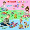 thumbnail image 2 of Magnet Building Tiles, 64PCS Magnetic 3D Building Blocks Set for Kids, Magnetic Educational Stacking Blocks Boys Girls Toys, 2 of 8