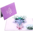 thumbnail image 2 of Tarjeta de felicitación de papel 3D Pop Up Bouquet Flor Cumpleaños Día de la madre Fiesta de Aniversario yeacher, 2 of 8