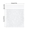 thumbnail image 3 of 1 Pack DIY Adhesive Plastic Transparent Candy Cookie Bag Reclosable White Sealing Packaging Bags Small, 3 of 6