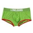 thumbnail image 2 of LEEy-world Mens Underwear Men's Underwear Signature Pima Cotton Full-Rise Brief Green,M, 2 of 3