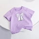 thumbnail image 3 of Camisetas de Manga Corta Pearl Snap para Hombres Estilo Camiseta de Arco de Color Caramelo de Verano de las Niñas con Acentos de Perlas, Top Transpirable Suave para Niños Pequeños, Tamaños Pequeños Y, 3 of 7