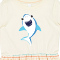 thumbnail image 4 of Inktastic Cute Shark, Little Shark, Blue Shark, Sea Animal Girls Toddler Dress, 4 of 5