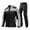 Black & Grey, variant on Waterproof Motorcycle Rain Suit Men Women Cycling Rain Gear Jacket and Pants with Storage Bag