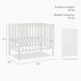thumbnail image 4 of Dream On Me Edgewood 4-In-1 Convertible Mini Crib In White, 4 of 10