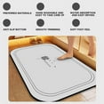 thumbnail image 6 of Qholemyo Bathroom Decor Non Slip Bath Mat Washable Rugs Diatomaceous Absorbent Quick Drying Floor Mat Household Bathroom Entrance Door Toilet Mat, 6 of 6