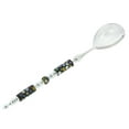 thumbnail image 3 of GlassOfVenice Italian Murano Glass Salad Spoon - Black Millefiori, 3 of 5
