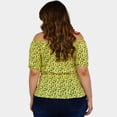 thumbnail image 2 of Blusa campesina talla extra, modelo 1783 (Amarillo floreado) amarillo 42 Roman Fashion Blusa extra 1783, 2 of 5