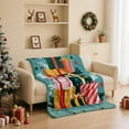 thumbnail image 4 of WEGFTDUOP Christmas Print Blanket Comfortable And Soft Flannel Blanket Merry Christmas Blanket Suitable For Bedroom Sofa Christmas Decoration 75X100cm Blankets And Throws, Bed Blankets, 4 of 7