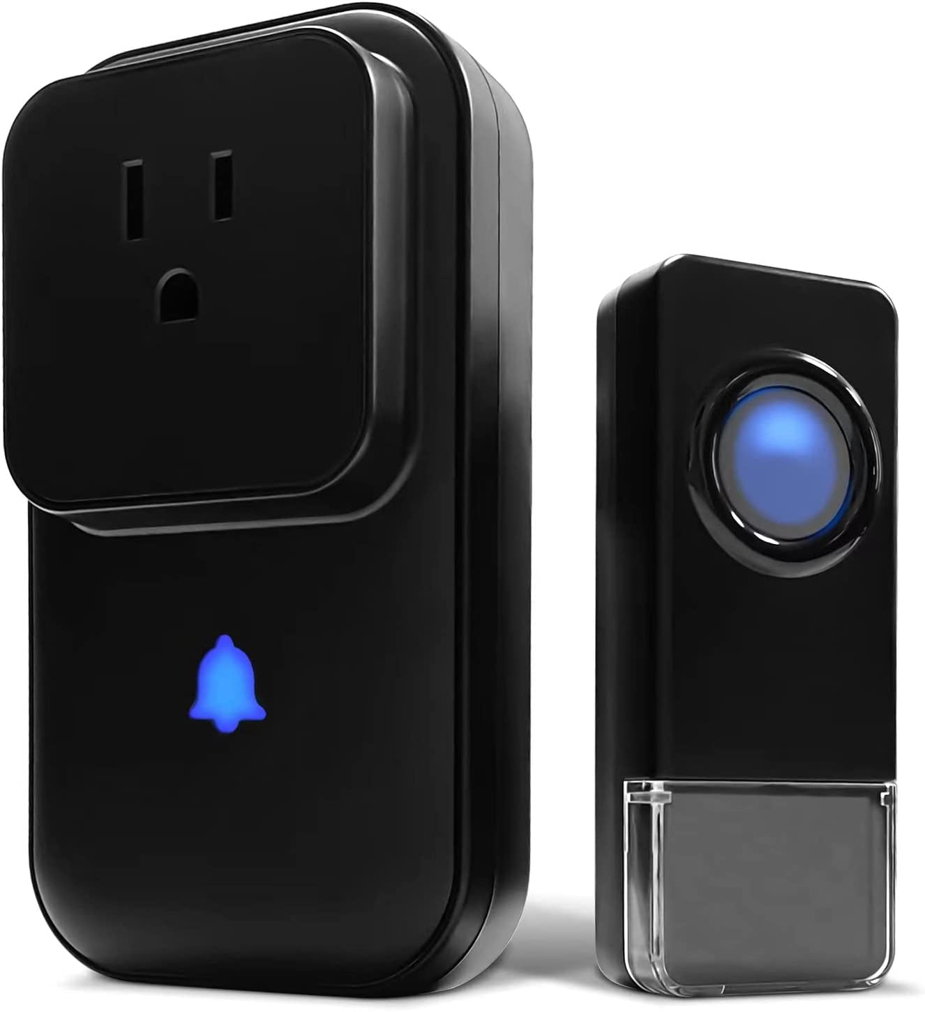 Wireless Doorbell Plug-in, Allytech Doorbell Chimes Door Chime for Home/Classroom, Self-Powered IP55 Waterproof Doorbell Operating at 1000ft Range with 58 Chimes, 5-Level Volume & LED Light
