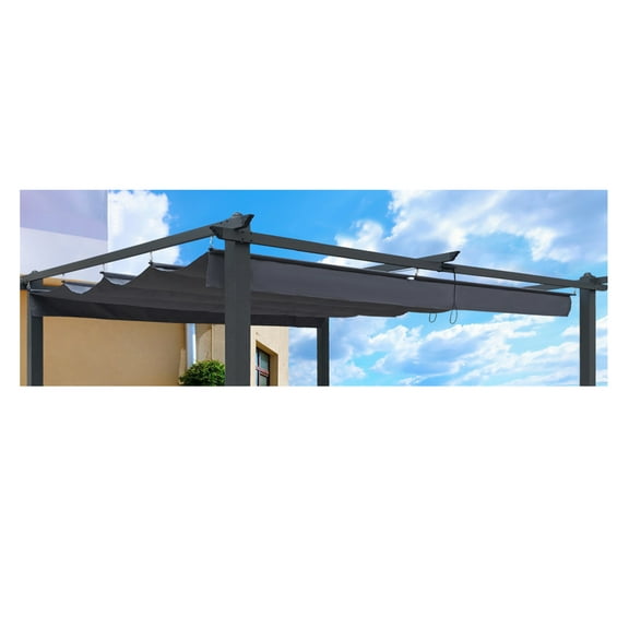 Replacement Canopy Top Cover Fabric for 13 x 10 Ft Outdoor Patio Retractable Pergola Sun-shelter Canopy