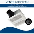 Broan Humidity Sensing Bath Ventilation Fan with LED Light