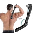 thumbnail image 1 of Men Electric Back Hair Shaver Depilation Manual Cordless Foldable Body Hair Trimmer Hair Removal Tool Shower, 1 of 5