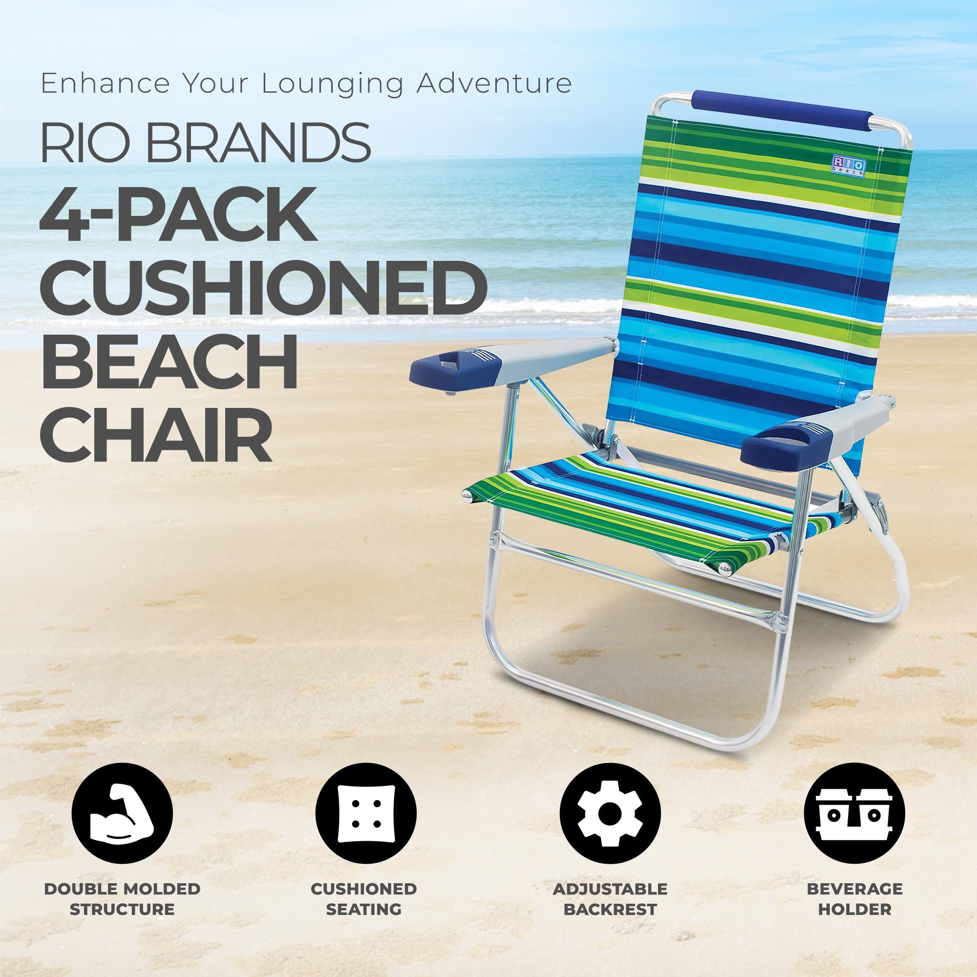 15 inch high beach chair sale