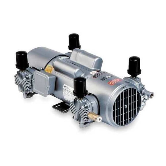 Gast Piston Air Compressor,1-1/2HP 7HDD-57-M750X