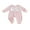 Pink, variant on BemeyourBBs Newborn Baby Daddy's Girls Outfit Footied Romper Stripe Letter Embroidery Long Sleeve Jumpsuit Fall Winter Clothes