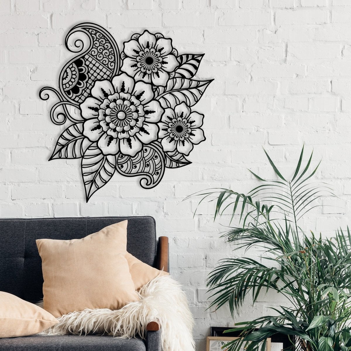 Sagaai – Mandala Wall Art, Metal Wall Decor, Bedroom Wall Decor, Metal ...