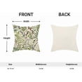 thumbnail image 6 of Spring Pillow Covers 16x16 Inch Set of 2,Vintage Sage Green Wild Flower Plant Throw Pillows Case,Seasonal Floral Outdoor Decorative Linen Farmhouse Decor Cushion Covers for Sofa Bed Couch, 6 of 6