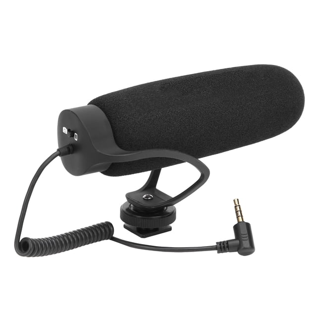 YELANGU MIC08 DSLR Cámara del teléfono móvil Micrófono de reducción de ruido de absorción de choque cardioide