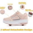 thumbnail image 2 of Cyiecw Roller Skate Shoes for Kids Boys Girls Rechargeable Wheels Sneakers Fashion Roller Wheeled, 2 of 5