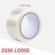 thumbnail image 2 of Clear Heavy Duty Waterproof Duct Tape 27 Yards (81ft), 2 Pack Transparent Multi-Purpose Repair Tape, 2 of 5