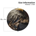 thumbnail image 3 of Gaeub Noble Style Bald Eagle Print 6 Pcs Leather Coasters for Drinks ,Drink Coasters Sets,Drink Table Cup Coasters for Living Room Kitchen Coffee Decor,Round Shape, 3 of 7