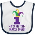 thumbnail image 3 of Inktastic Childs First Mardi Gras Boys or Girls Baby Bib, 3 of 4