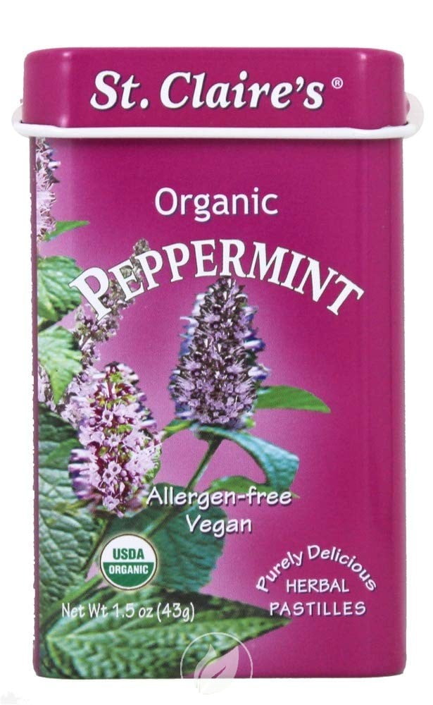 (6 Pack) St. Claire's Organics Organic Breath Mints Peppermint 1.5
